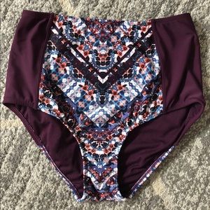 Athleta high rise bathing suit bottoms